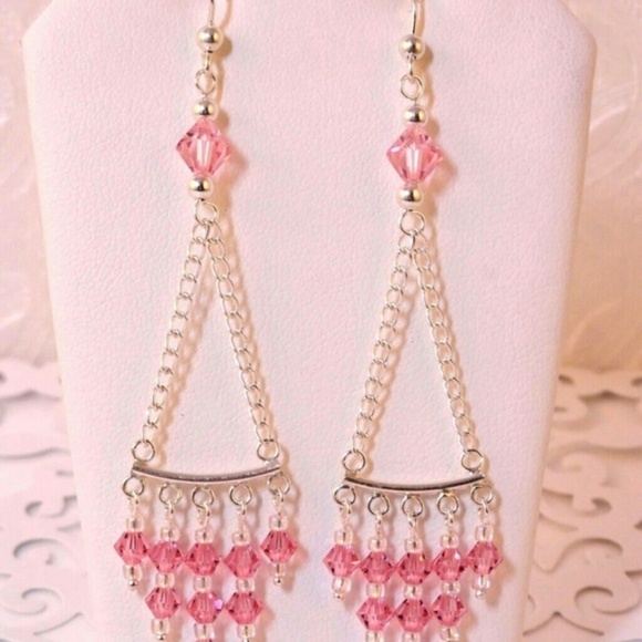 Sterling Silver Swarovski Elements Earrings - Picture 2 of 2